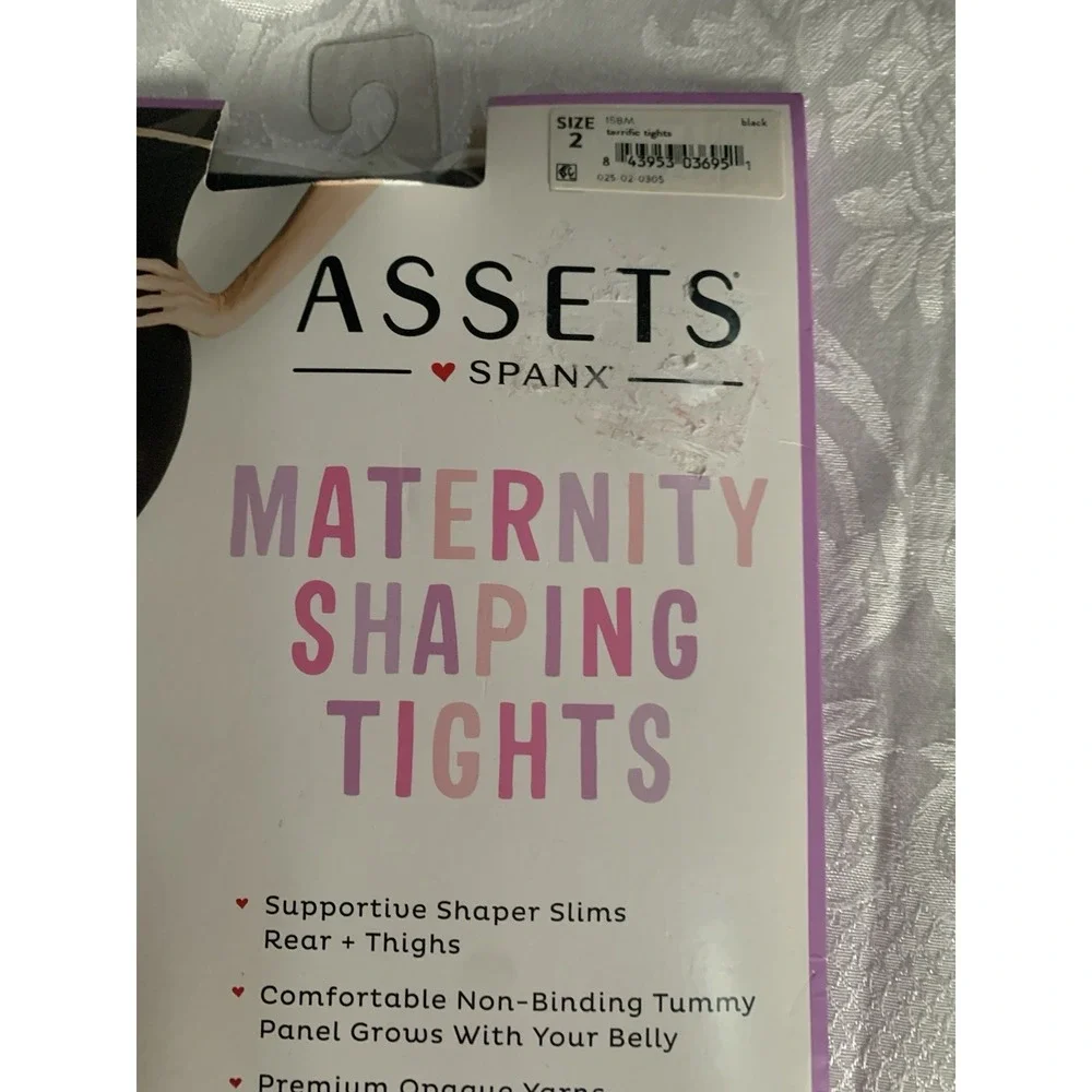 Assets Spanx Maternity Shaping Tights Black Size‎ 2